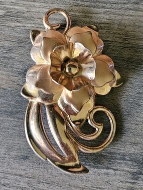 Vintage  Silverman Brothers Floral Brooch - 1920's Art Deco